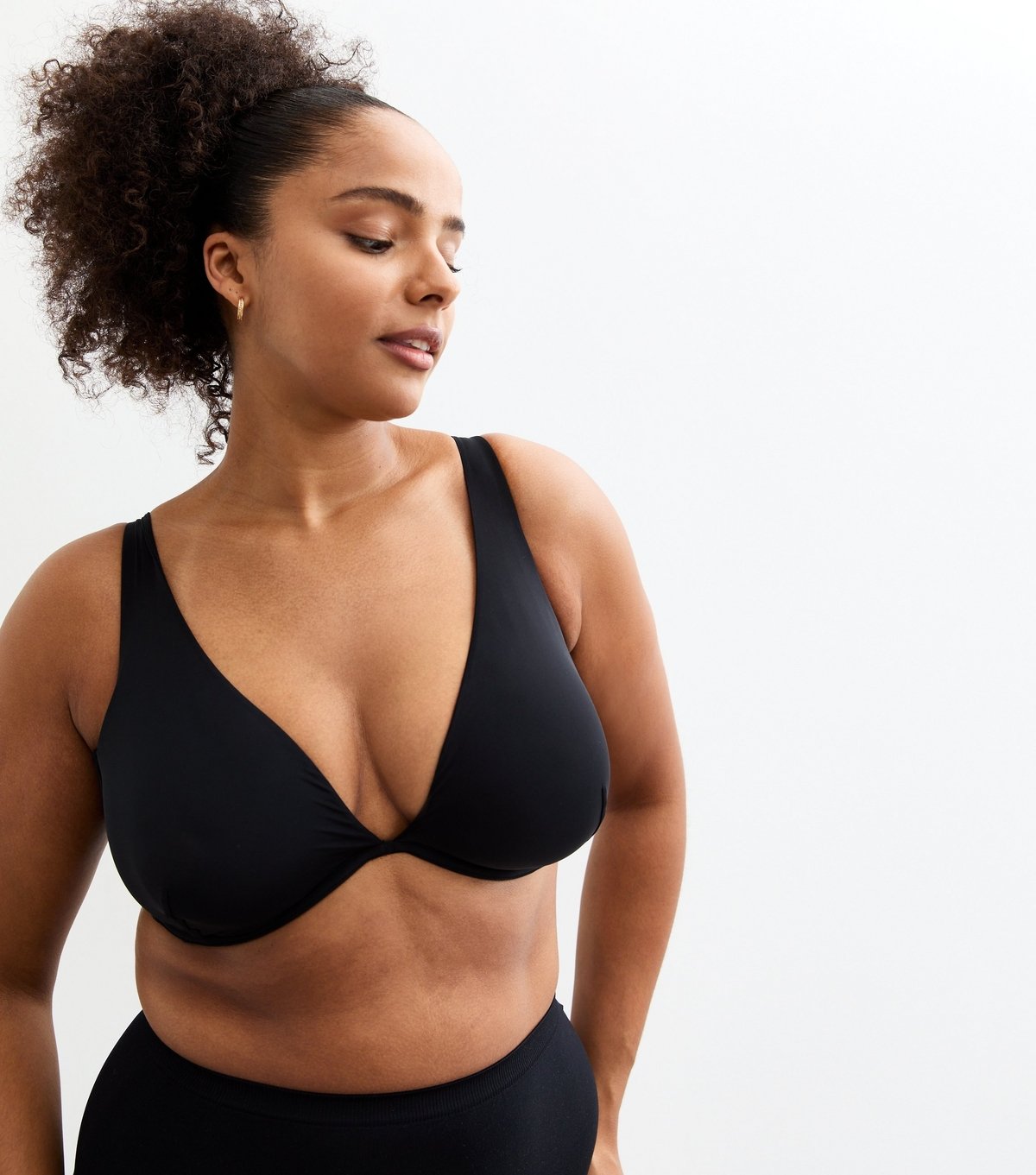 New Look Women's Plus Size Black Multiway Smooth Non Padded Bra Curves New Look - 3