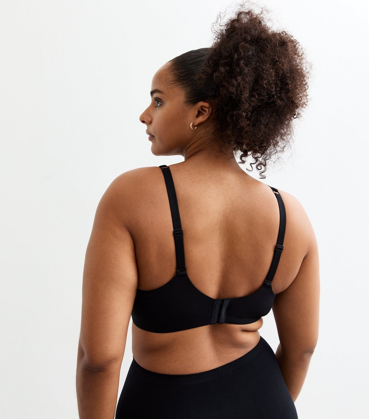 New Look Women's Plus Size Black Multiway Smooth Non Padded Bra Curves New Look - 4