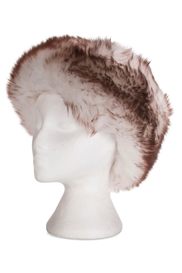 Nordvek Nordvek Women's Classic Zhivago Style Sheepskin Hat in Off-White - 2