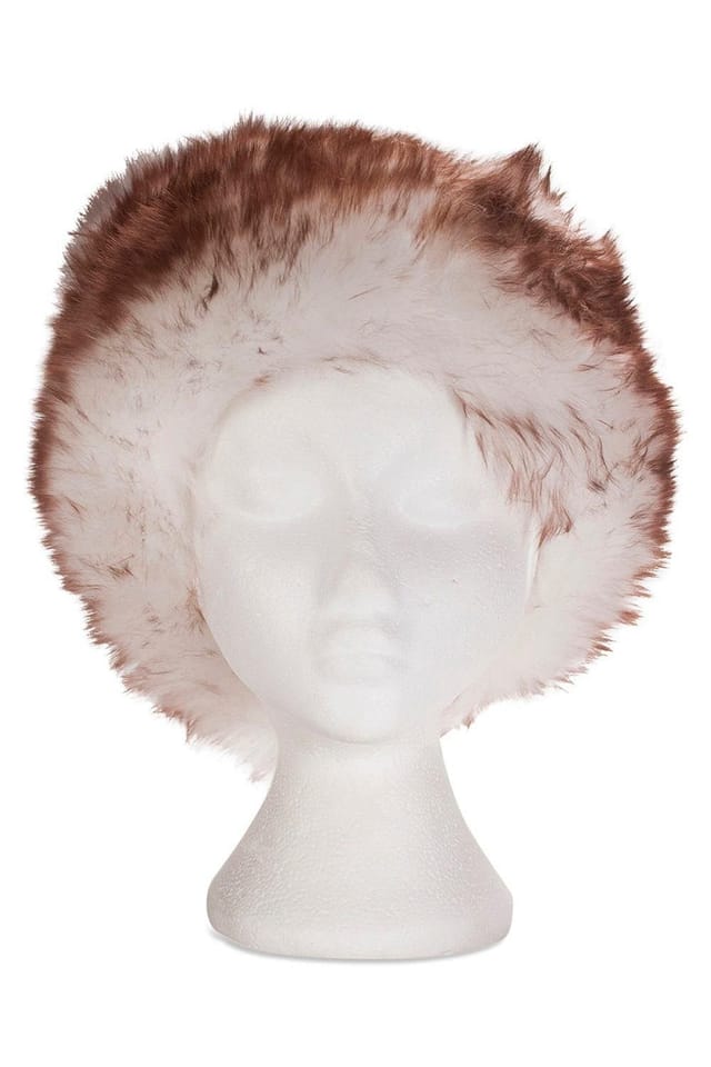 Nordvek Nordvek Women's Classic Zhivago Style Sheepskin Hat in Off-White - 3