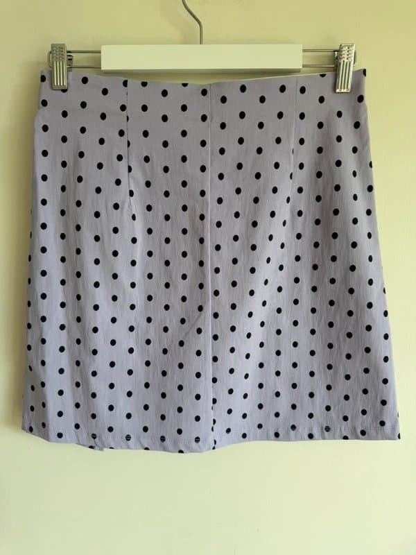 Topshop Topshop Lilac Polka Dot Mini Skirt UK 12 BNWT