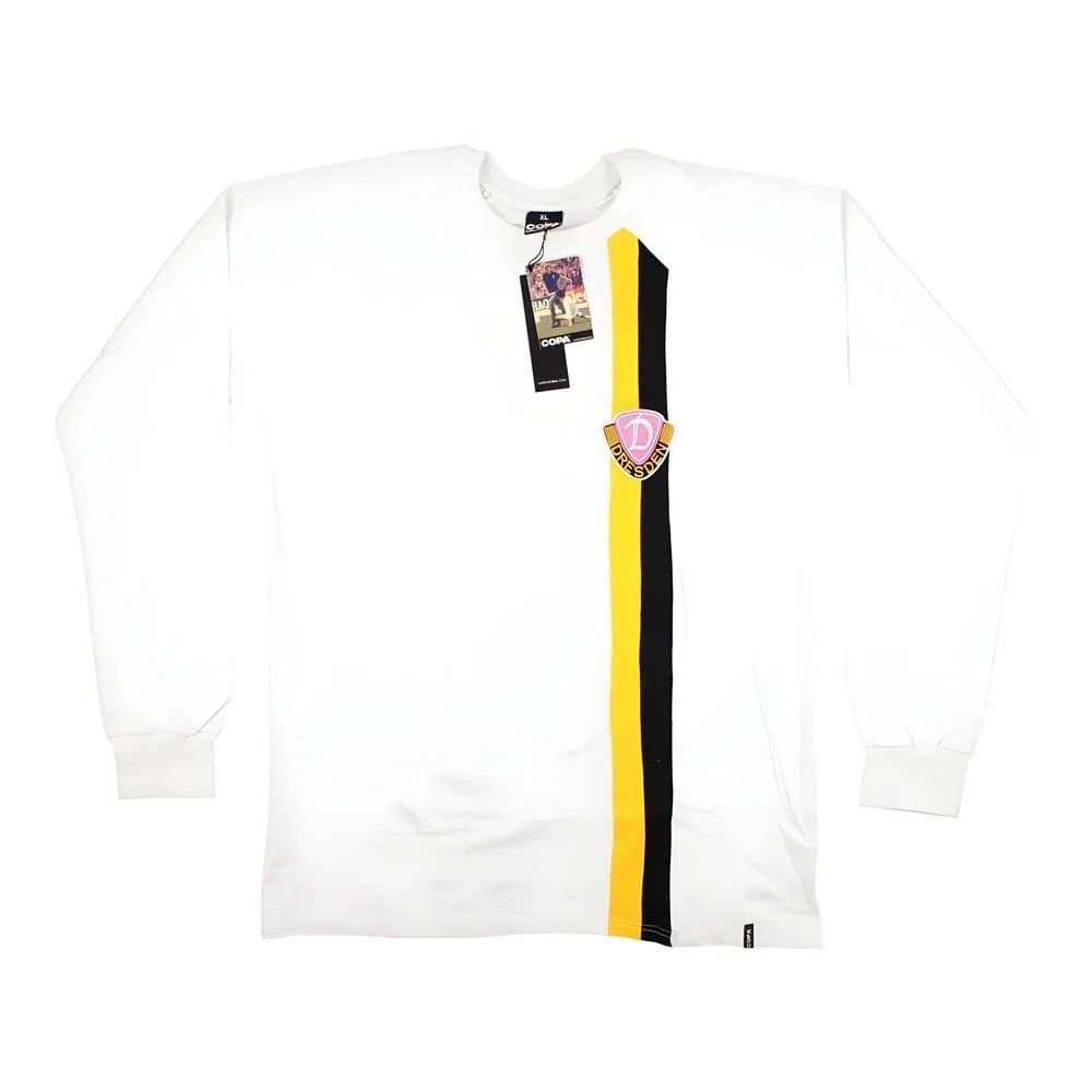 Dynamo Dresden Dynamo Dresden Men's Personalised Retro COPA Shirt in White