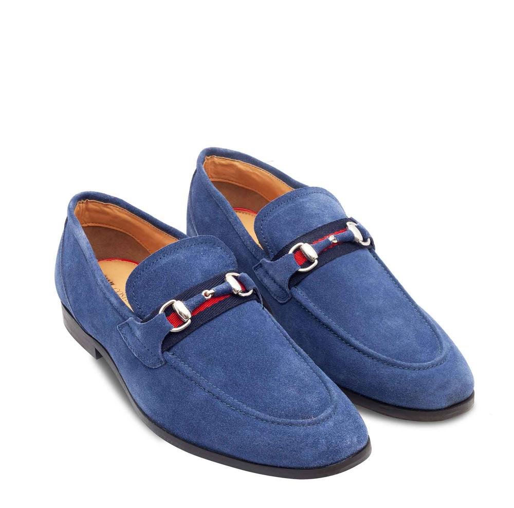 Paul Costelloe Paul Costelloe Men's Henry Leather Shoes in Blue - 2