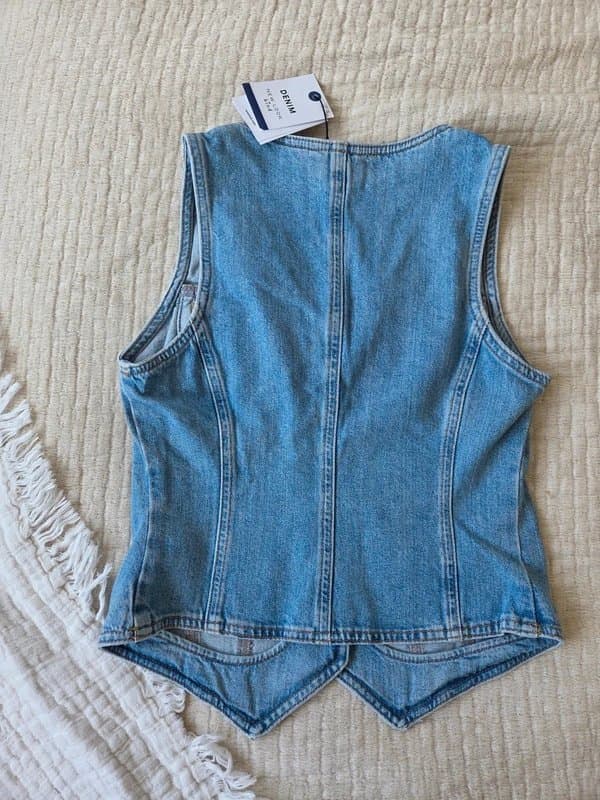 New Look New look trendy denim waistcoat size 10