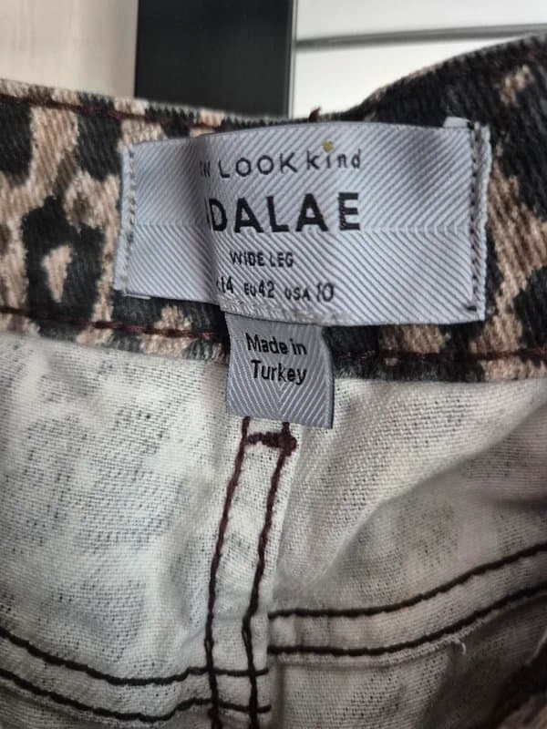 New Look Leopard Print Jeans, New Look Size 14