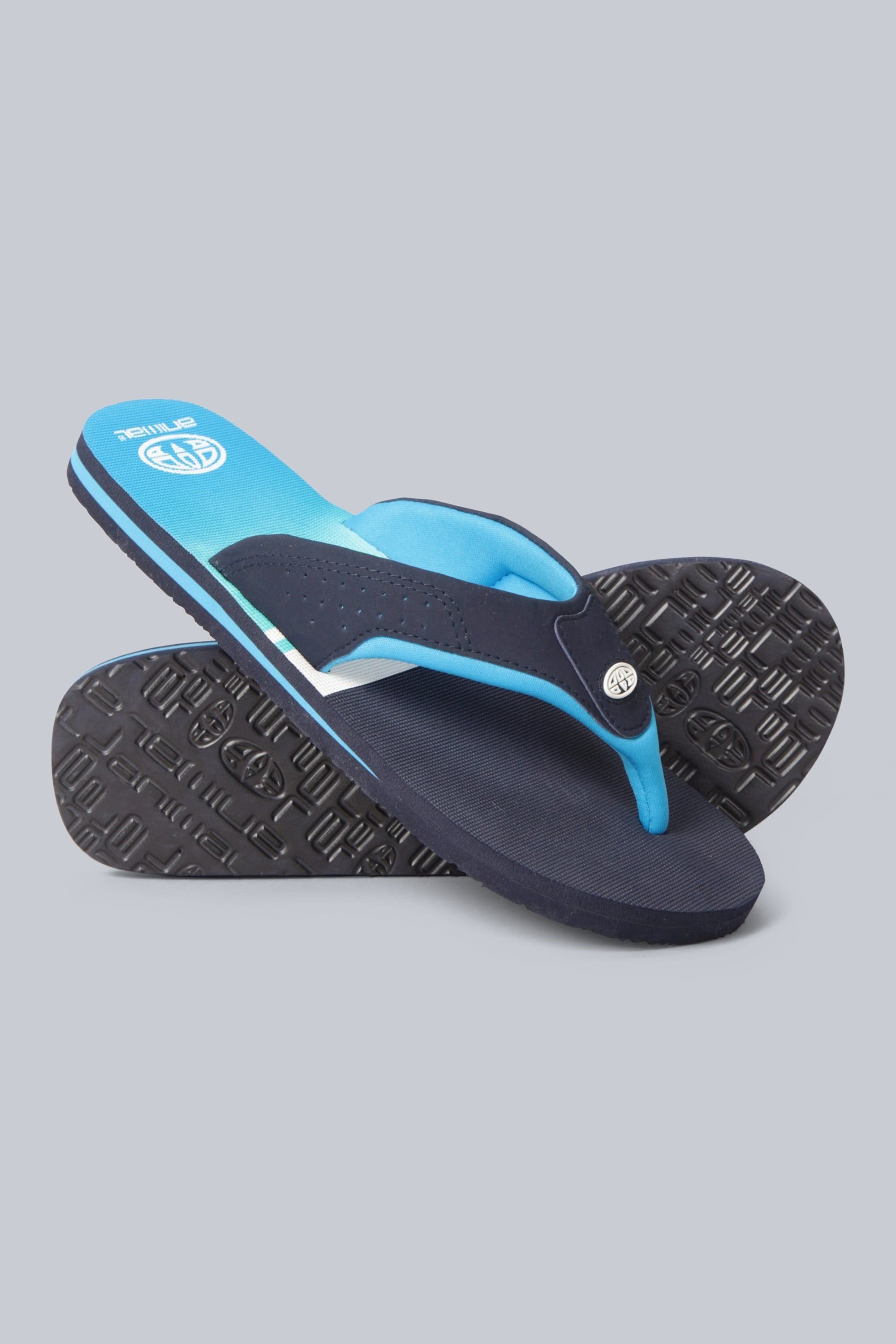 Animal Animal Men's Jekyl All Over Printed Lightweight Flip Flop in Dark Blue - 2