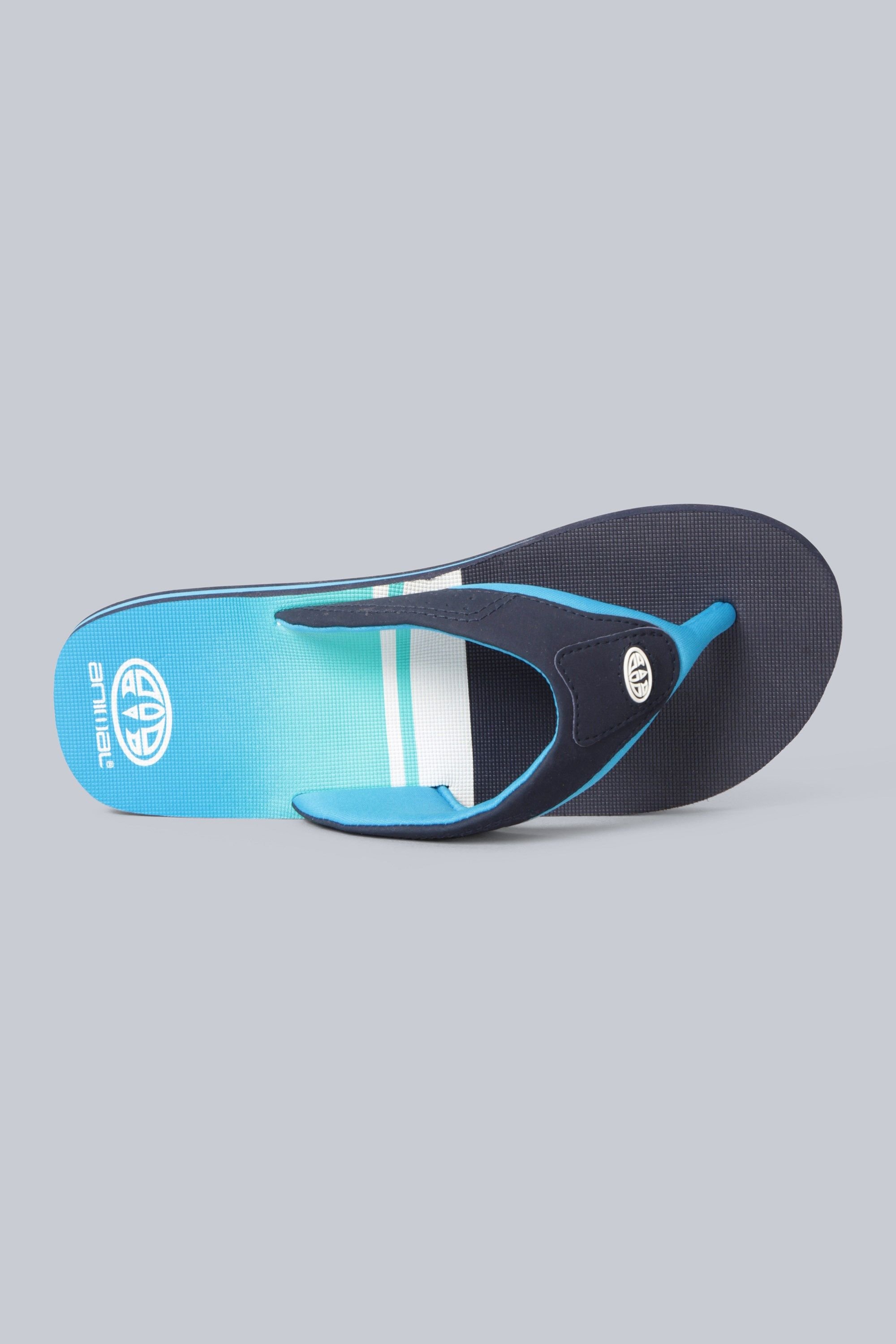 Animal Animal Men's Jekyl All Over Printed Lightweight Flip Flop in Dark Blue - 3