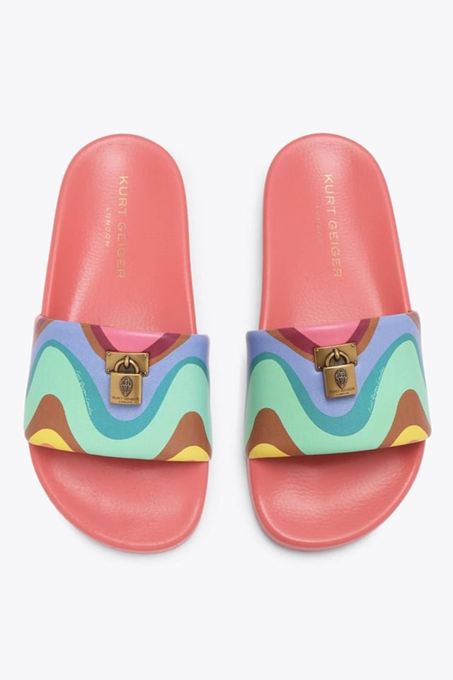 Kurt Geiger London Kurt Geiger London Women's 'Brixton Poolslide' Leather Sandals - 2