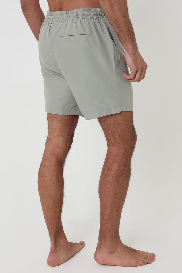 Threadbare Threadbare Men's 2-Pack Geo Arch Print Quick Dry Swim Shorts in Pale Green - 3