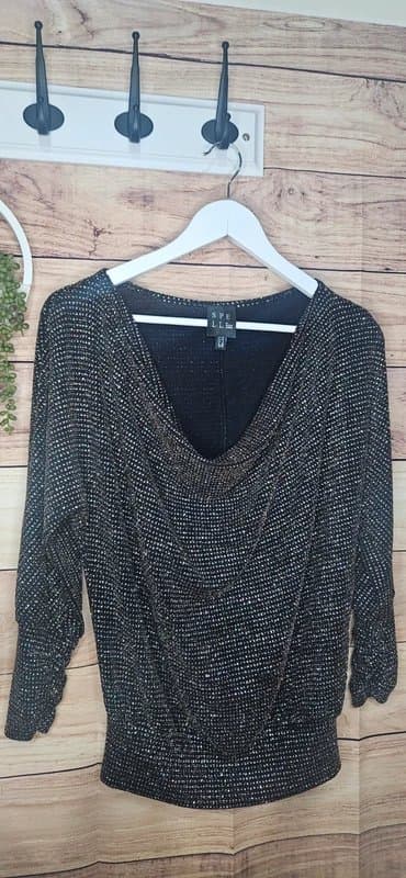 Spell Glamorous glitzy spell sequin top size 6