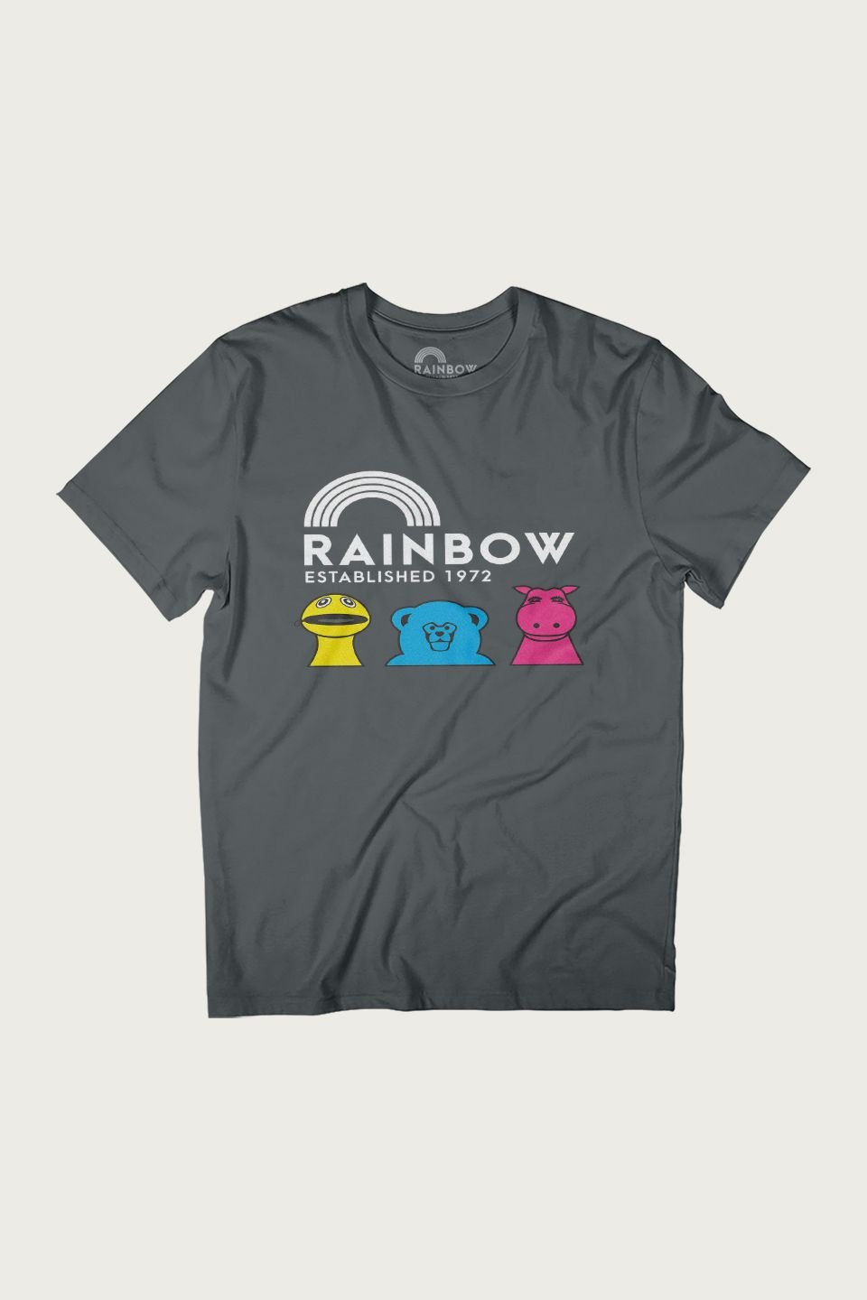 Rainbow Rainbow Men's Established 1972 T-Shirt in Charcoal - 2