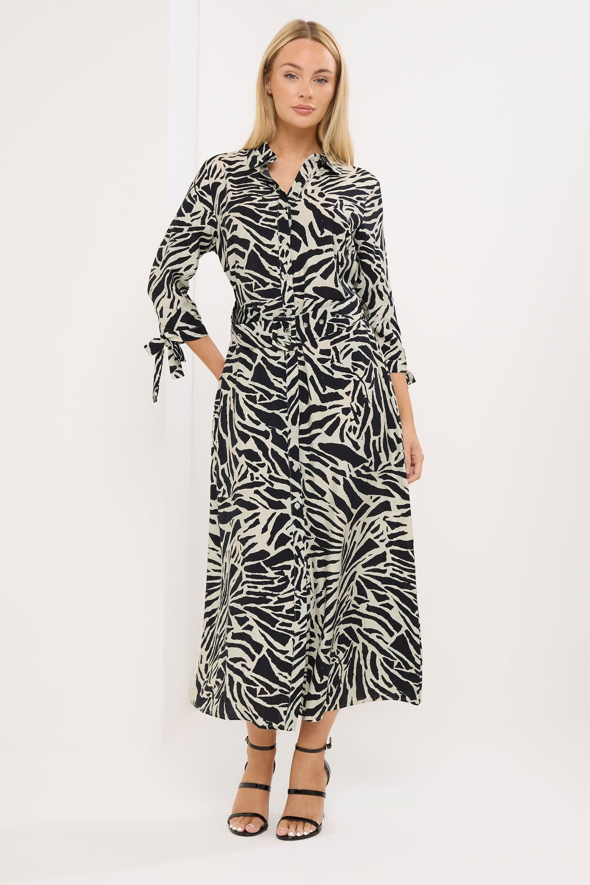 Star By Julien Macdonald Star by Julien Macdonald Women's Printed Maxi Shirt Dress in Black - 4