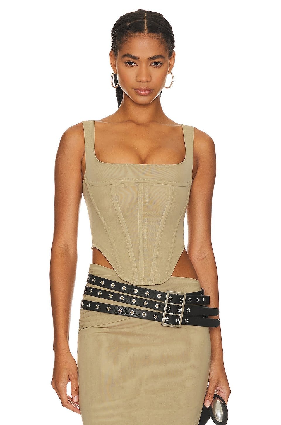 Revolve Silver Sage Campbell Corset