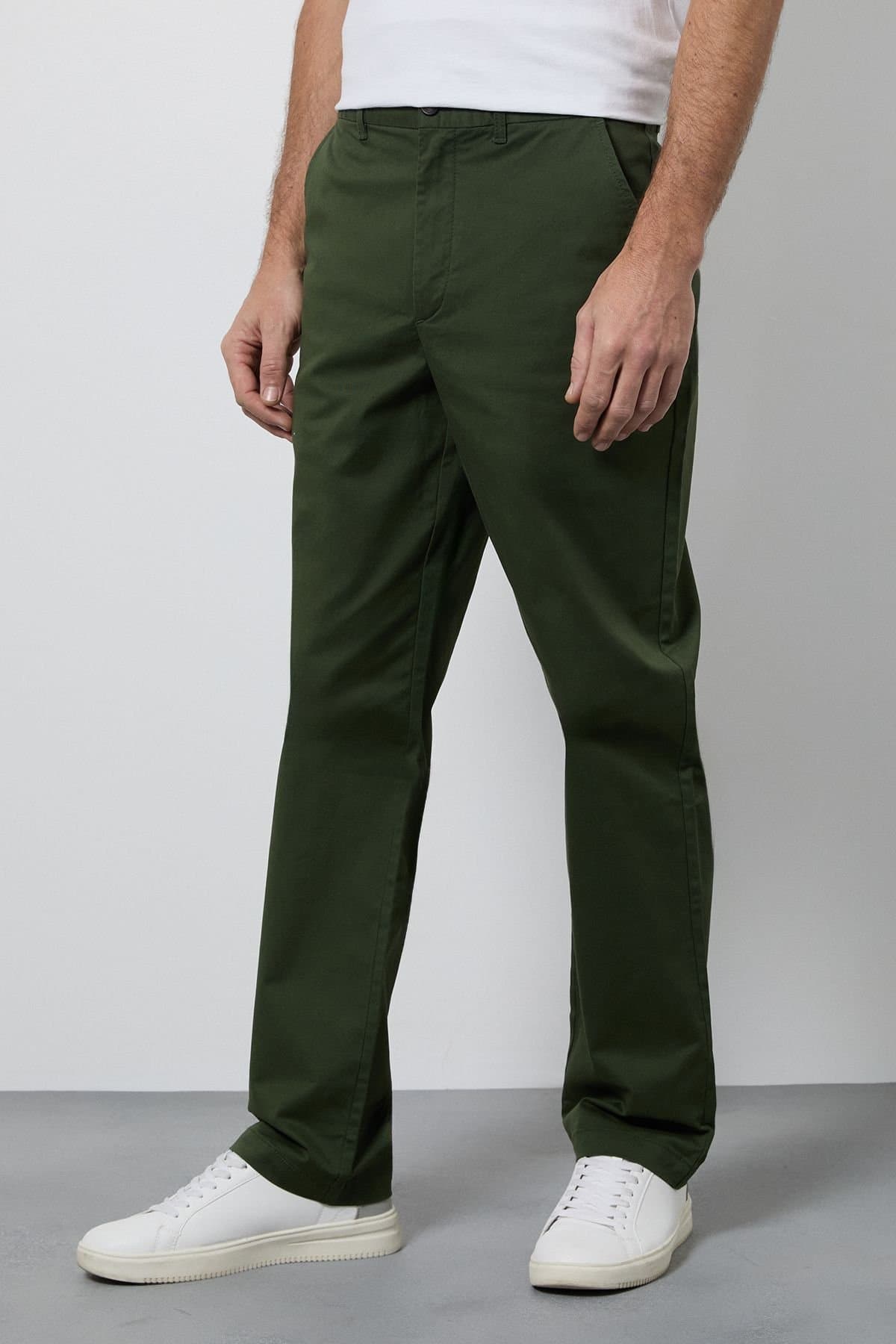 Maine Maine Men's Dark Green Premium Chino Trousers