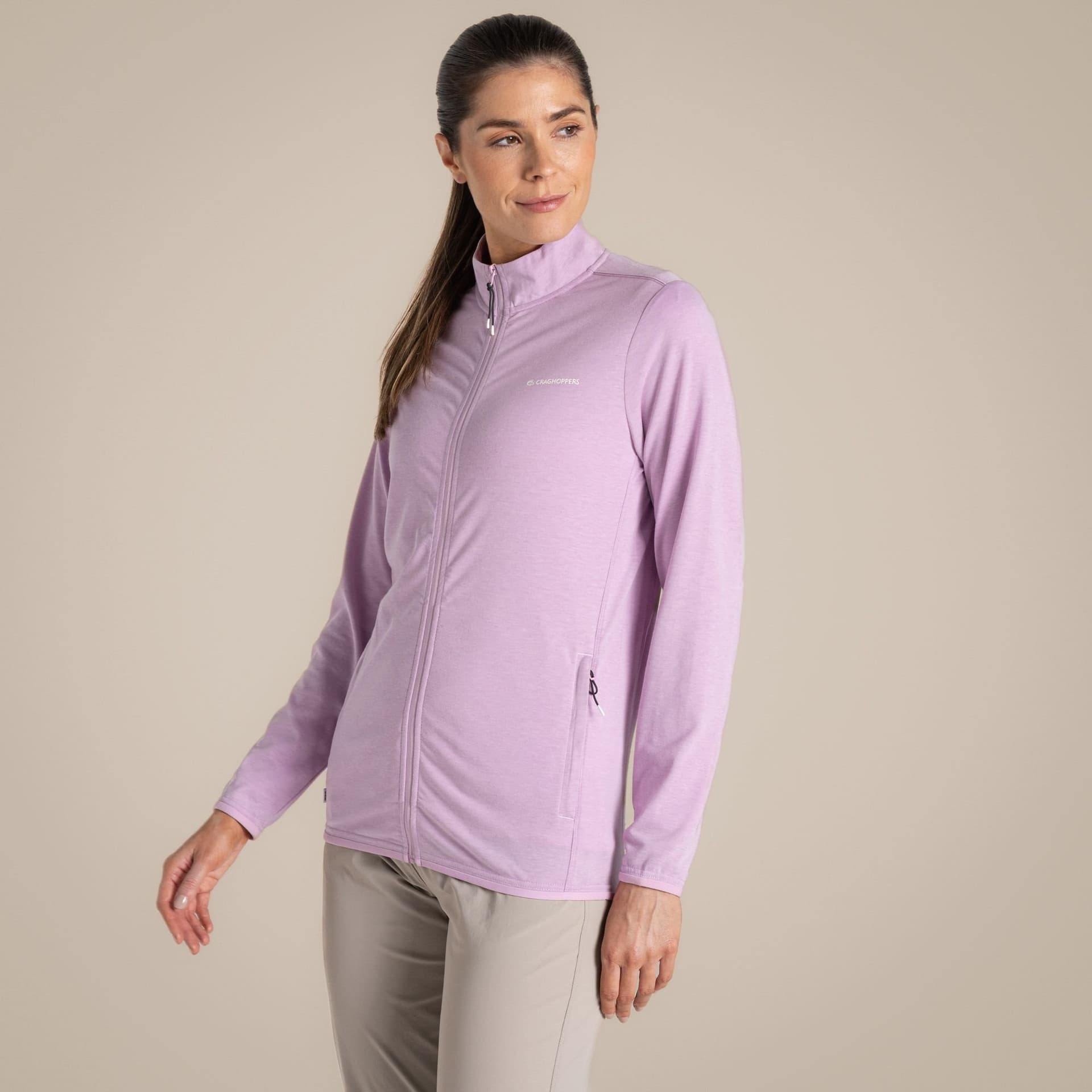 Craghoppers Craghoppers Women's NosiLife Evesham Insect-Repellent Stretch Full-Zip Jacket in Lilac