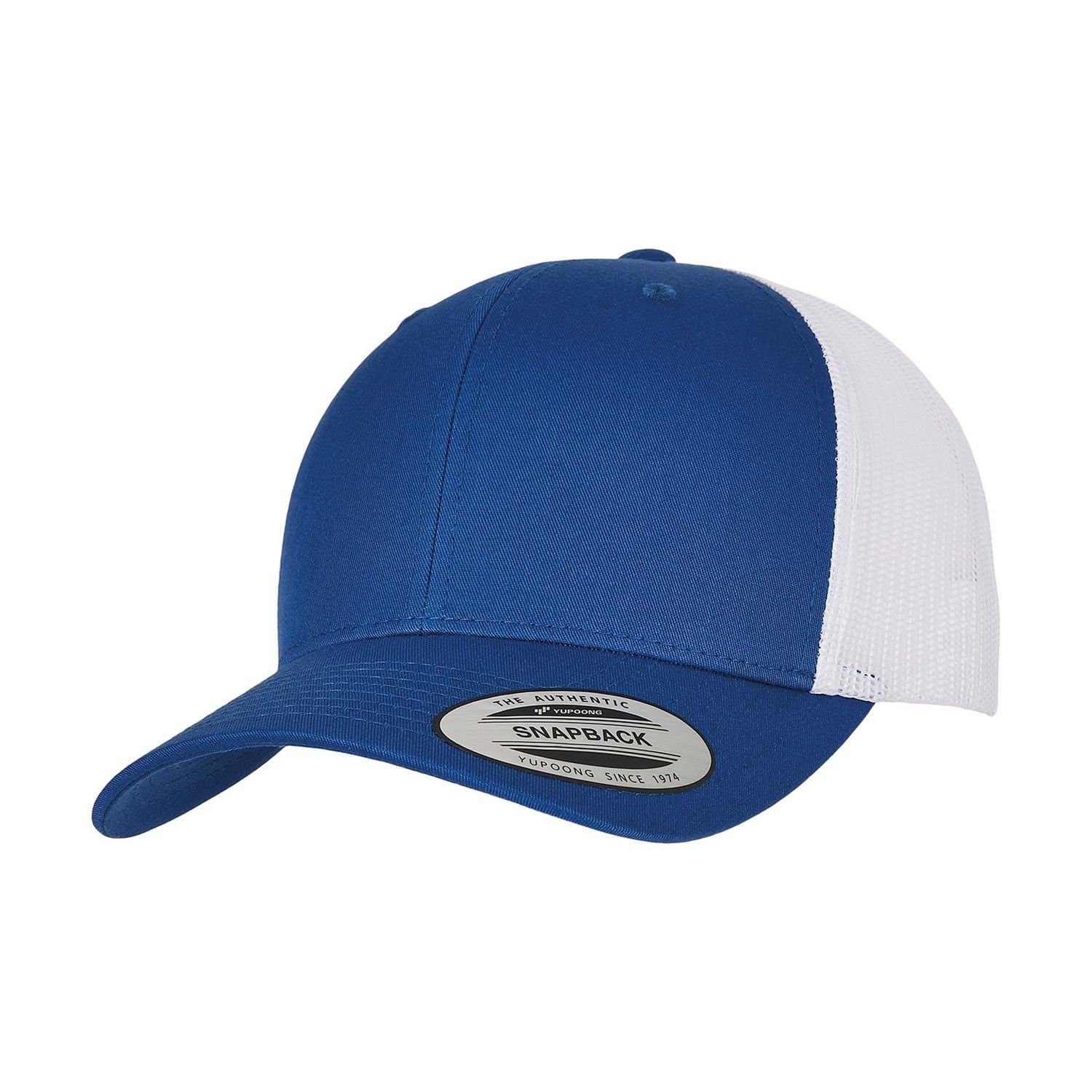 Classic Classic Men's Retro Two Tone Trucker Cap in Mid Blue