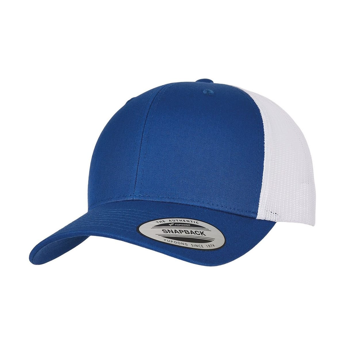 Classic Classic Men's Retro Two Tone Trucker Cap in Mid Blue - 1