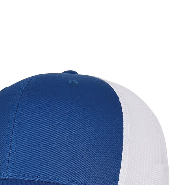 Classic Classic Men's Retro Two Tone Trucker Cap in Mid Blue - 2