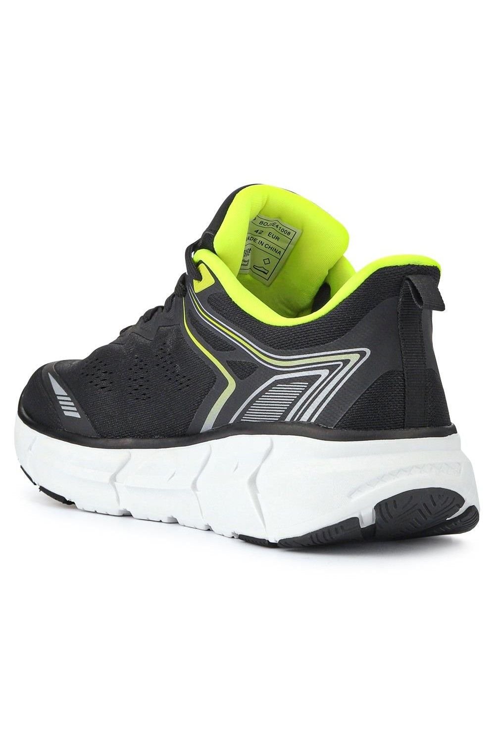 Pavers Pavers Men's Just Step In Wide Fit Memory Foam Trainers in Black - 3