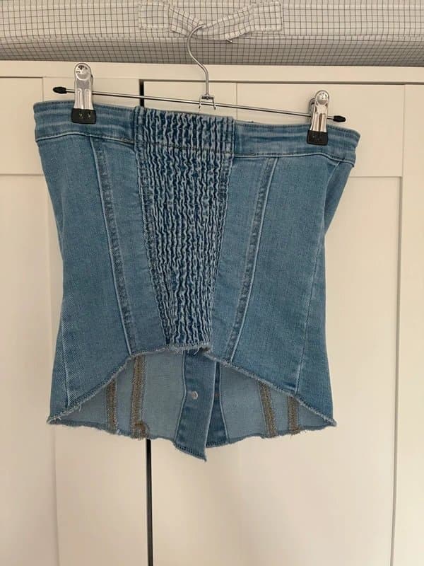ASOS denim corset