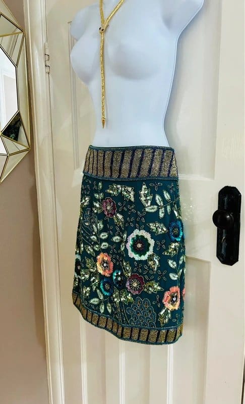 ASOS Multi-Embellished Floral Mini Skirt