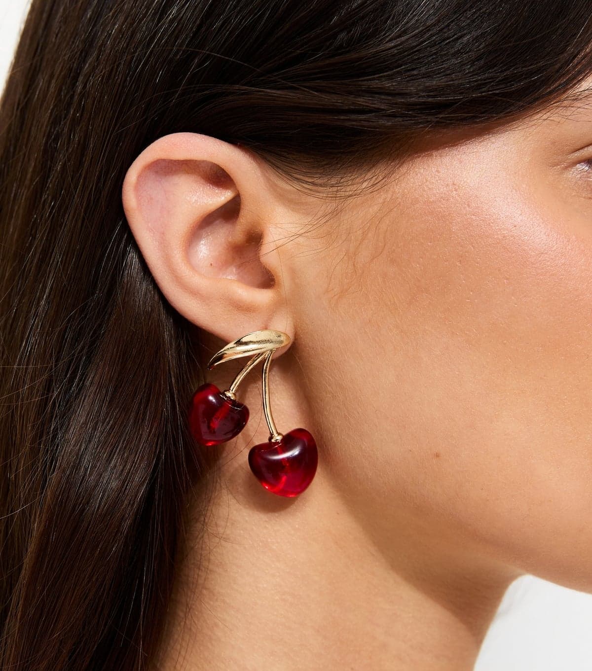 New Look New Look Red Cherry Drop Earrings