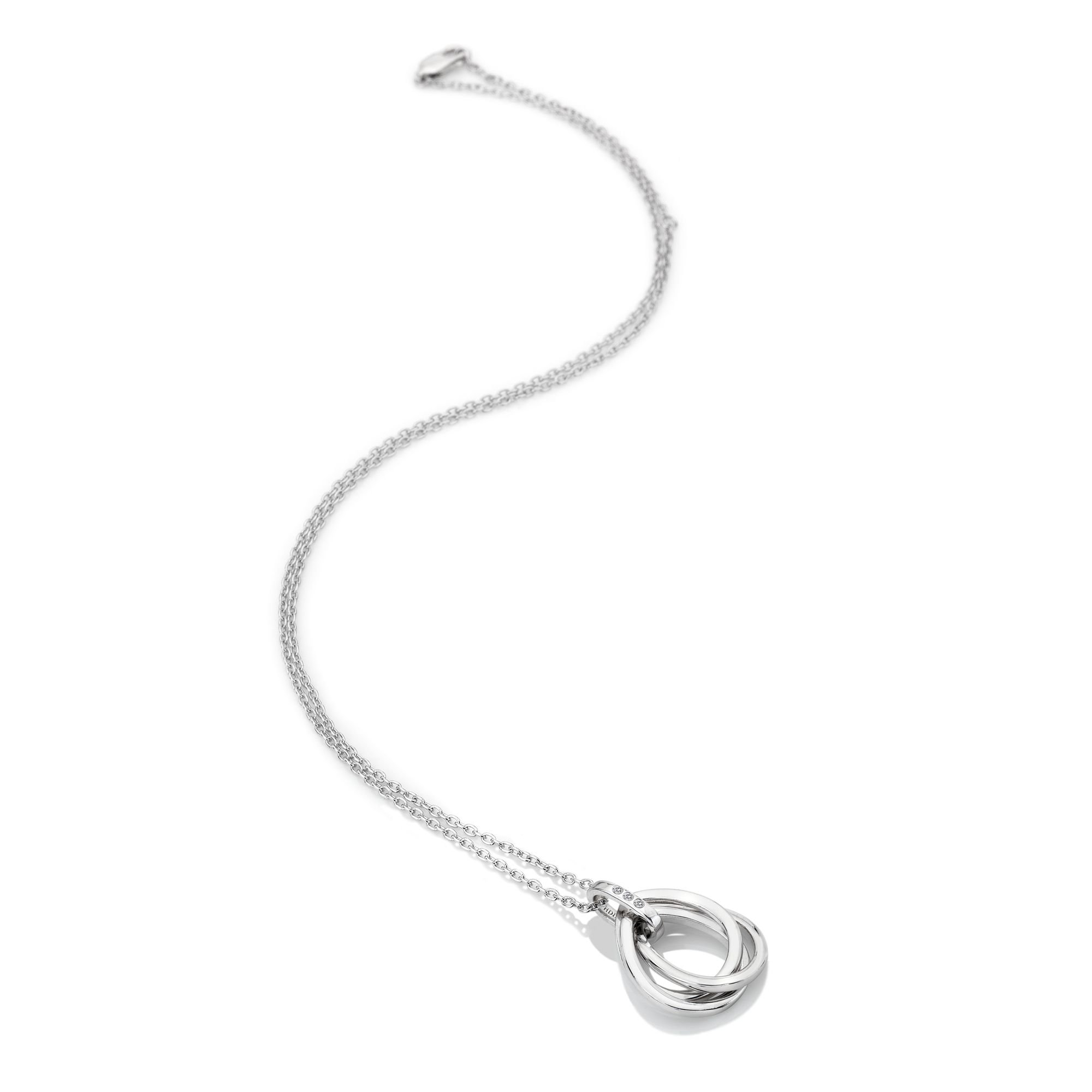 Hot Diamonds Hot Diamonds Women's Trio Teardrop Pendant in Silver - 3