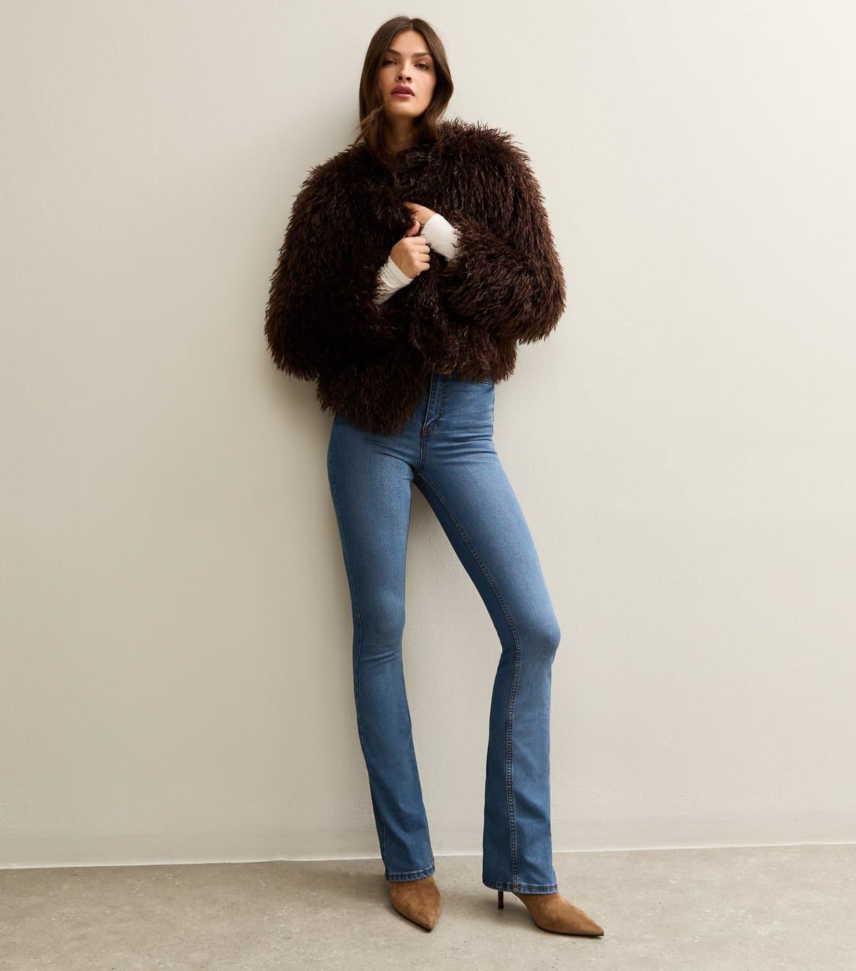 New Look New Look Blue Stretch Denim Bootcut Jeans