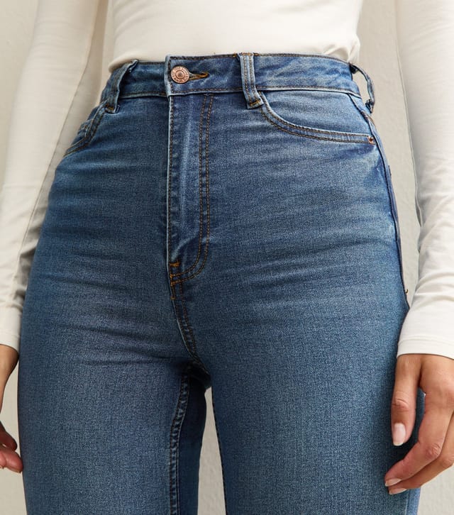 New Look Women's Tall Blue Waist Enhance Quinn Bootcut Jeans New Look - 3