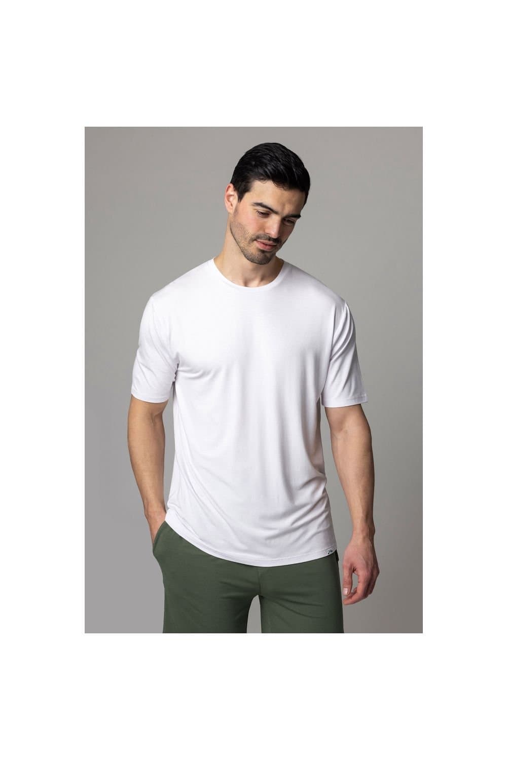 SOCKSHOP Lazy Panda SOCKSHOP Lazy Panda Men's White Bamboo T-Shirt