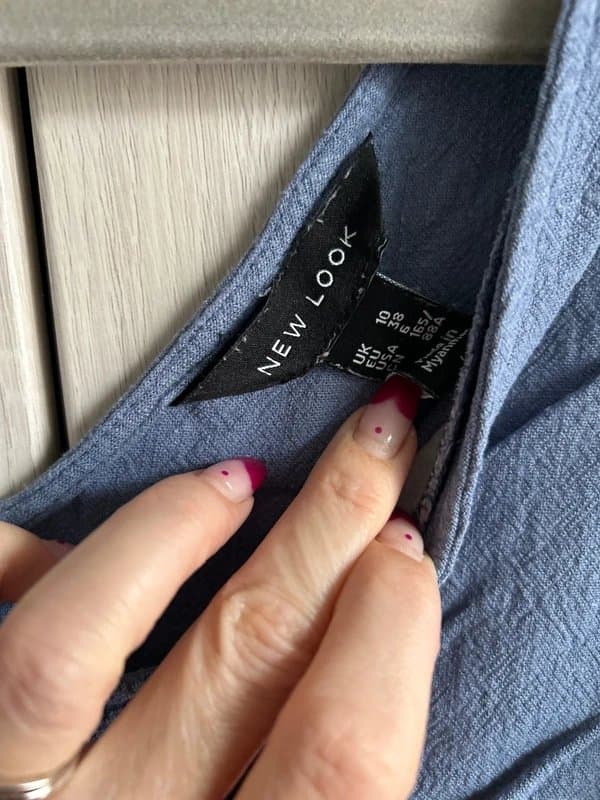 New Look Blue new look oversize jumpsuit in size 10