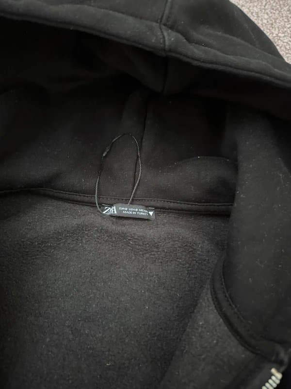 Zara Zara Zip Up Hoodie - Black - S