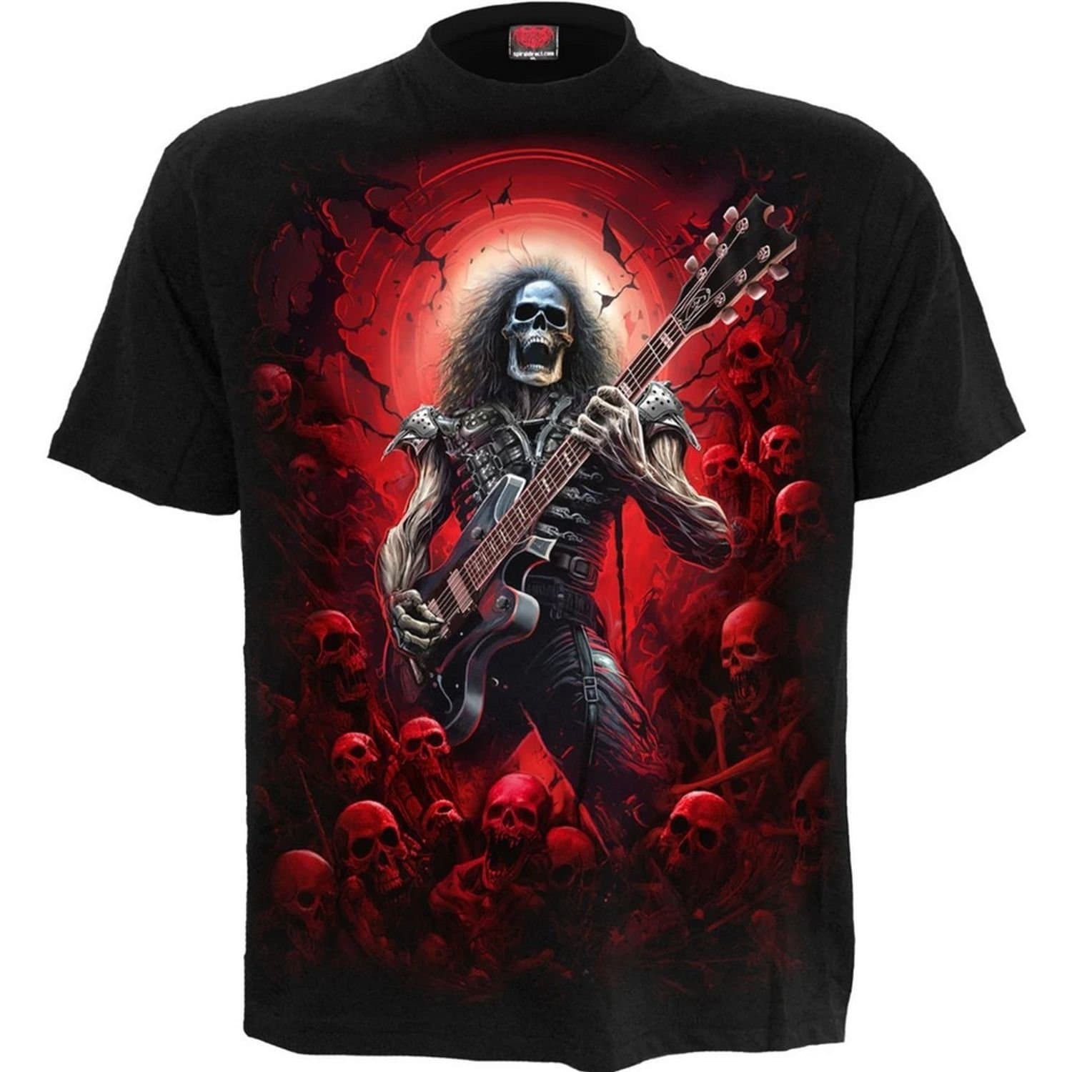 Spiral Direct Spiral Direct Men's Tomb Of Rock Back Print T-Shirt in Black