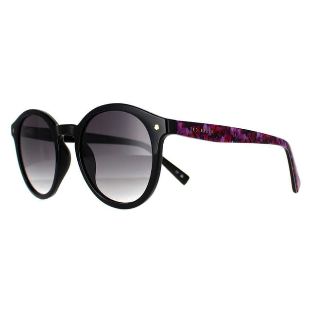 Ted Baker Ted Baker Women's Round Black Black Gradient TB1677 Fleur - 2