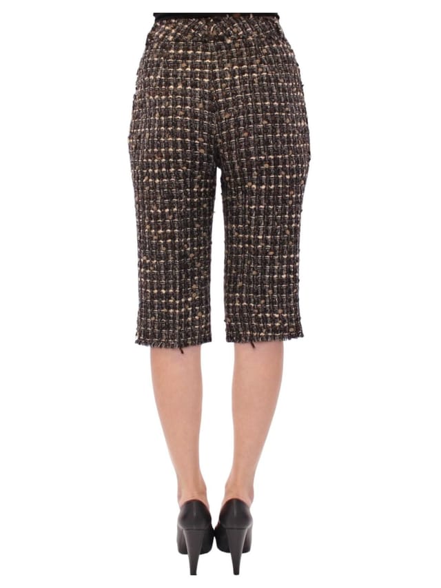 Dolce & Gabbana Dolce & Gabbana Women's Multicolor Wool Shorts Pants - 3