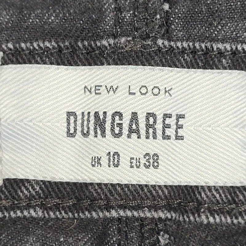 New Look New Look Dungarees Black Turn Up Hem Denim UK Women's Size  10 W28 L27