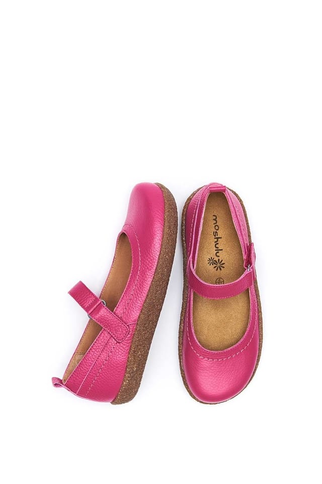 Moshulu Moshulu Women's 'Peppercombe' Leather Mary Jane Clog Shoes in Fuchsia - 2