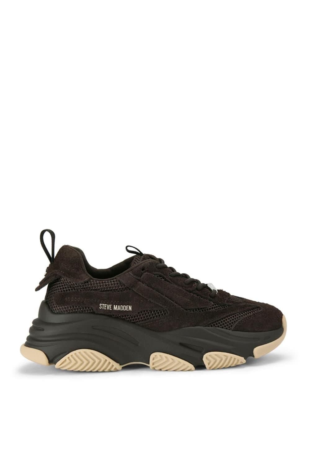 Steve Madden STEVE MADDEN Men's 'Possess H 003' Leather Trainers in Brown