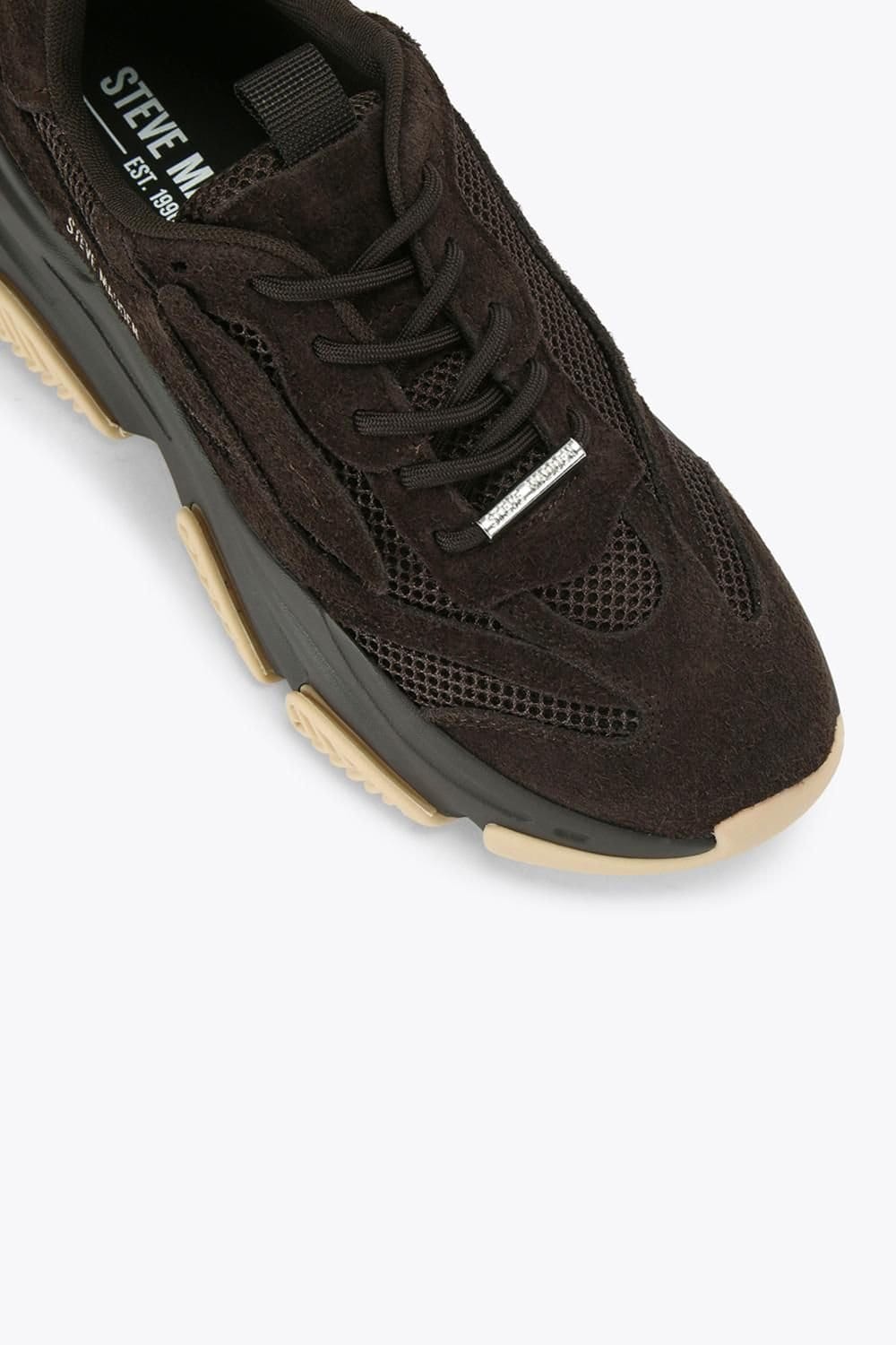 Steve Madden STEVE MADDEN Men's 'Possess H 003' Leather Trainers in Brown - 4