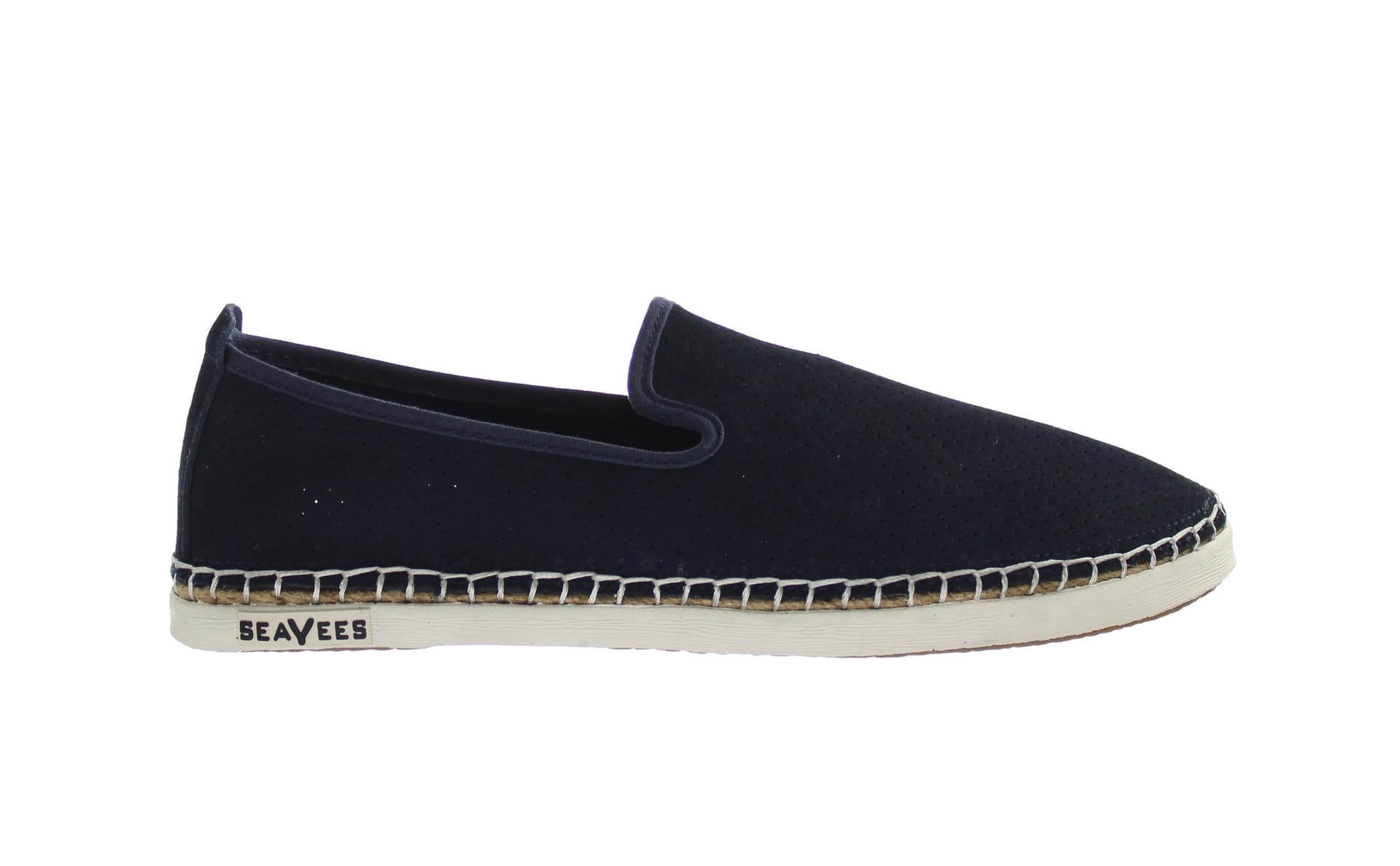 Seavees Seavees Women's Blue Suede Leather Espadrilles