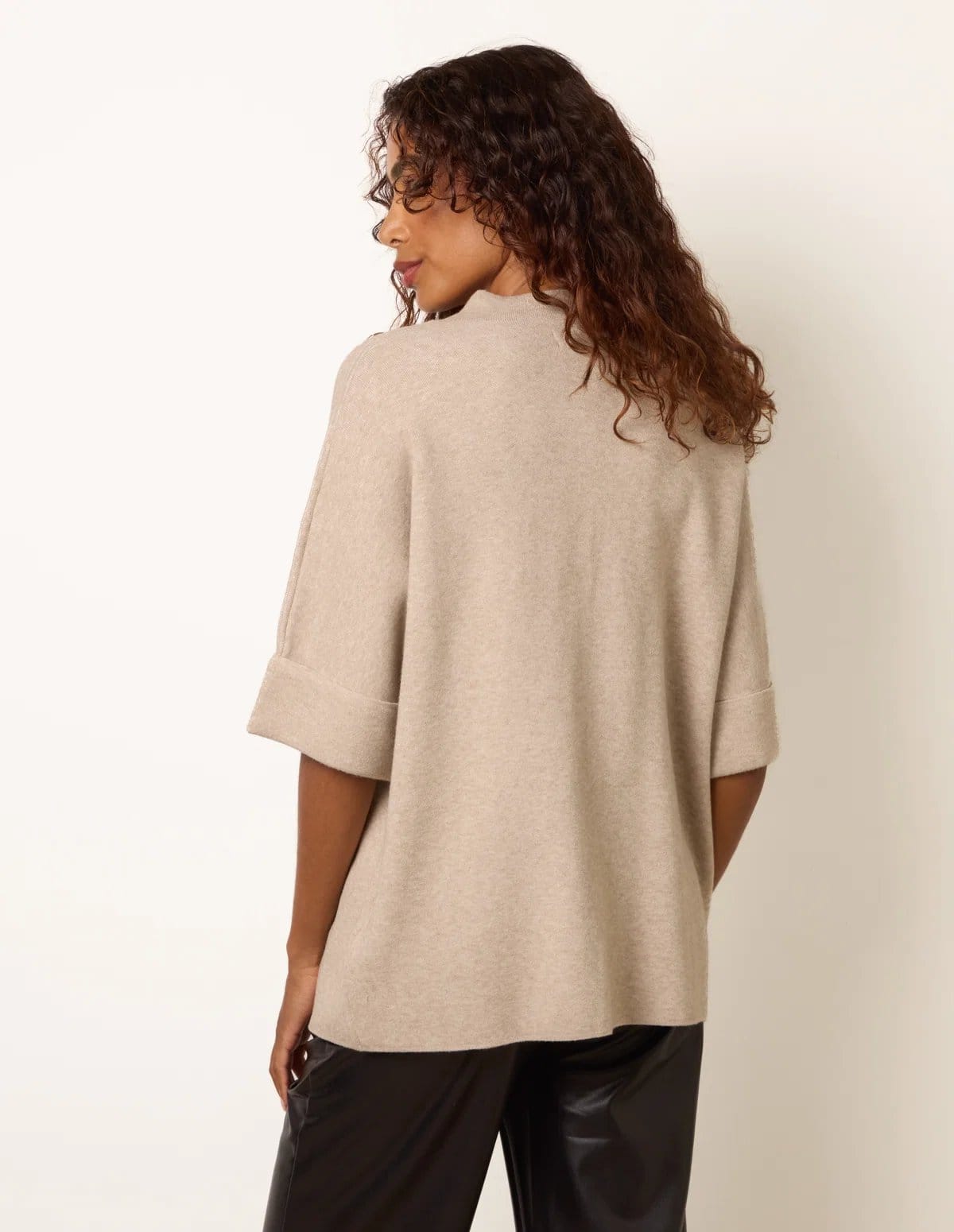 Blue Vanilla Short Sleeve Button Detail Jumper - 4