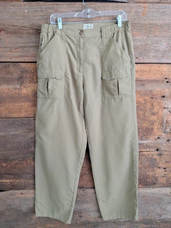 L.L. Bean L.L.Bean Women's Lightweight Hiking Pants Cargo Pockets Size Medium