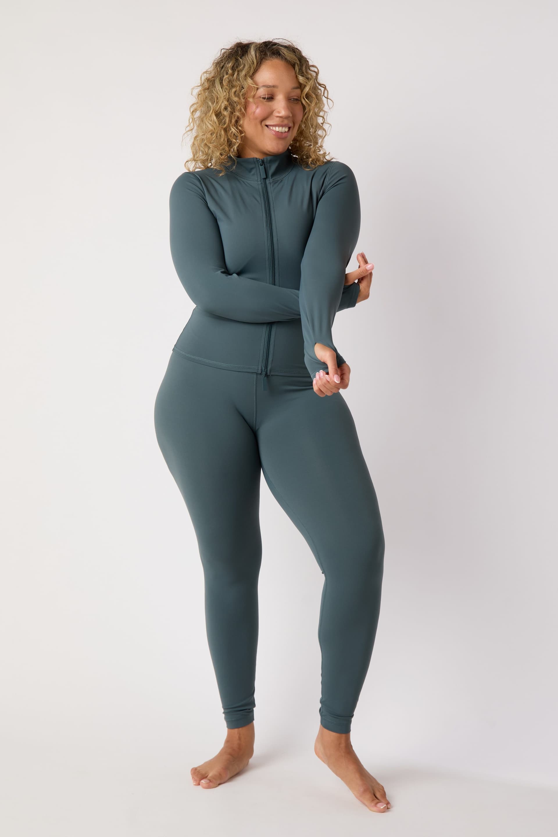 Asquith London Asquith London Women's ASQ Zip Thru Jacket in Stone