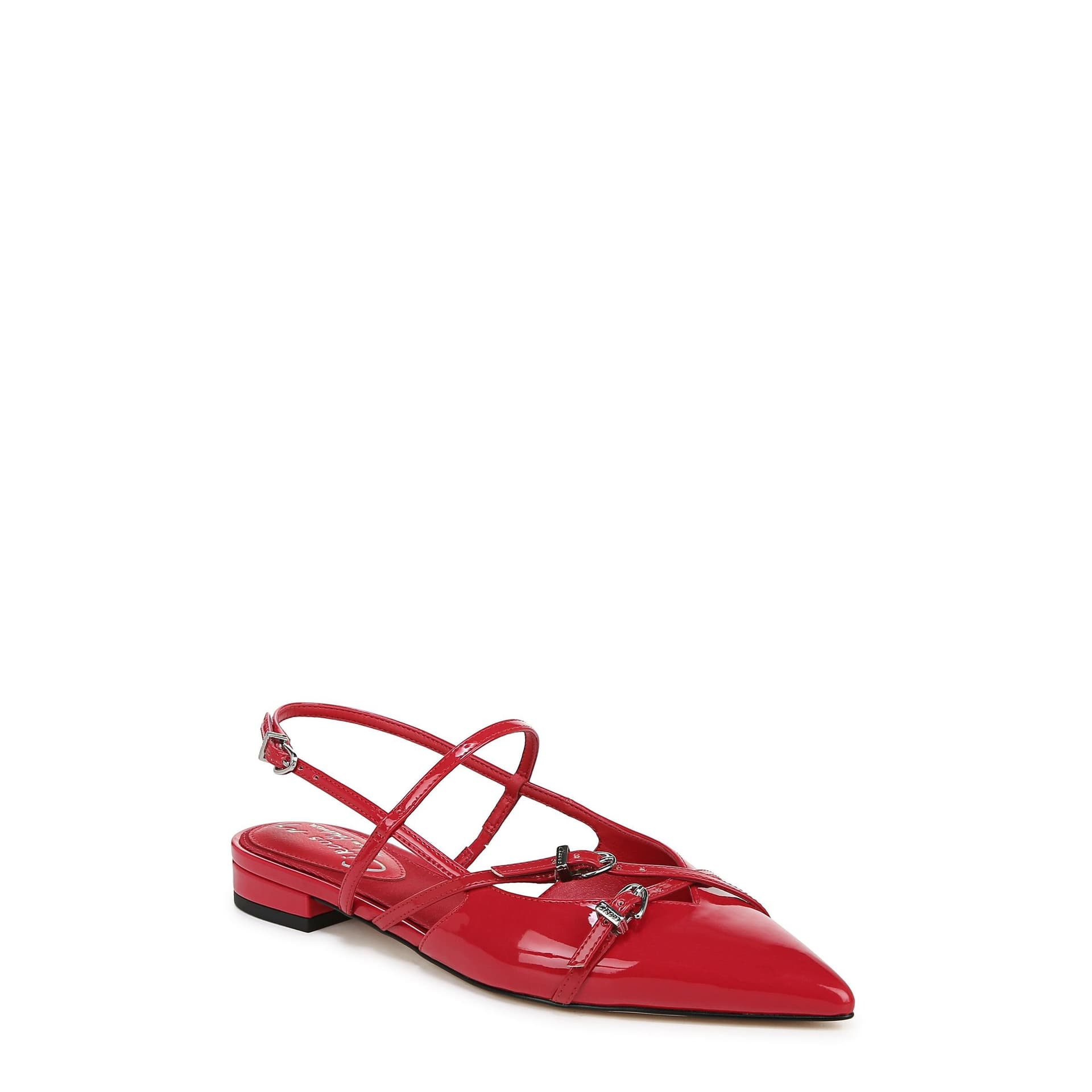 Sam Edelman Sam Edelman Red Patent Leather Slingback Flats