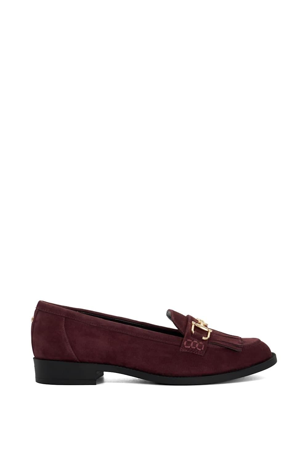 Dune London Dune London Women's 'Galaktik' Suede Loafers in Red