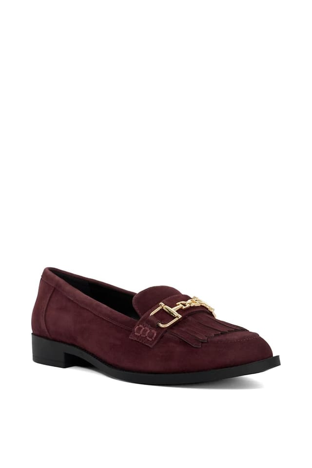 Dune London Dune London Women's 'Galaktik' Suede Loafers in Red - 2