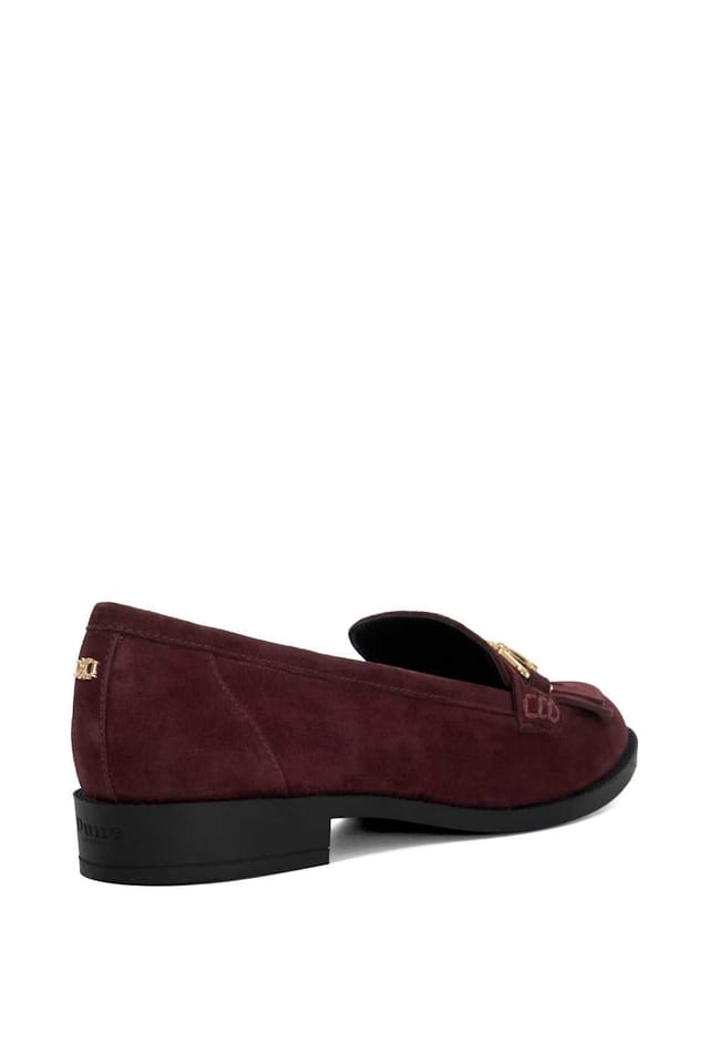 Dune London Dune London Women's 'Galaktik' Suede Loafers in Red - 3