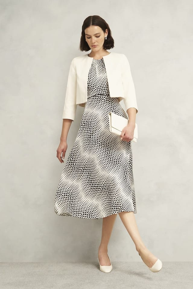 Hobbs London Hobbs London Women's Arizona Cropped Jacket in Cream - 3