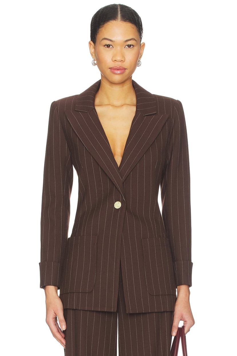 revolve Burns Fitted Roll Cuff Blazer - 1