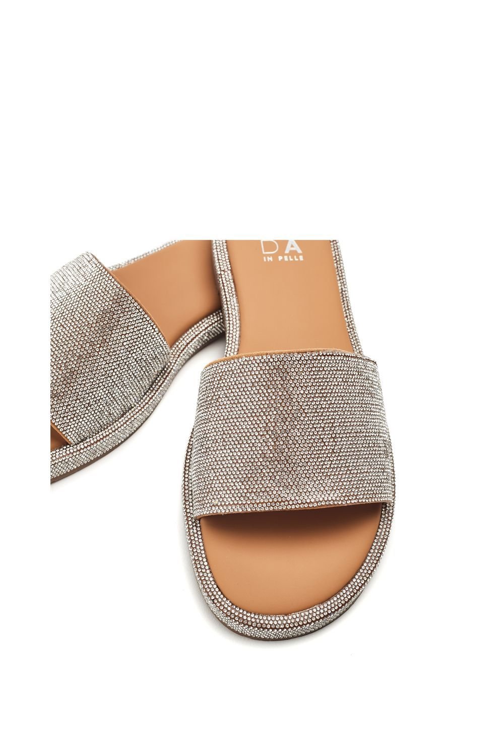 Moda In Pelle Moda In Pelle Women's 'Jaz' Metallic Sandals in Silver - 4